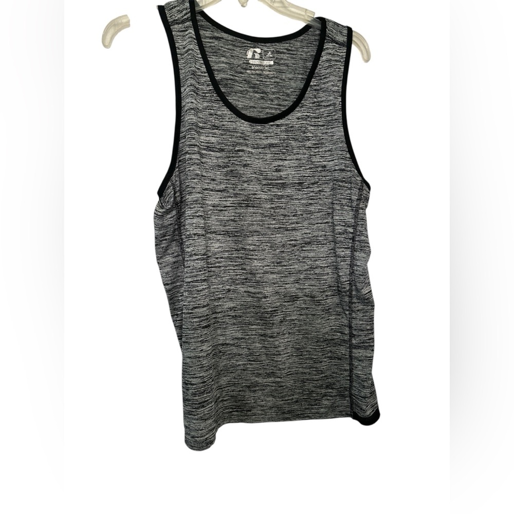 Russell Athletic Gray Tank Top with Melange Effect